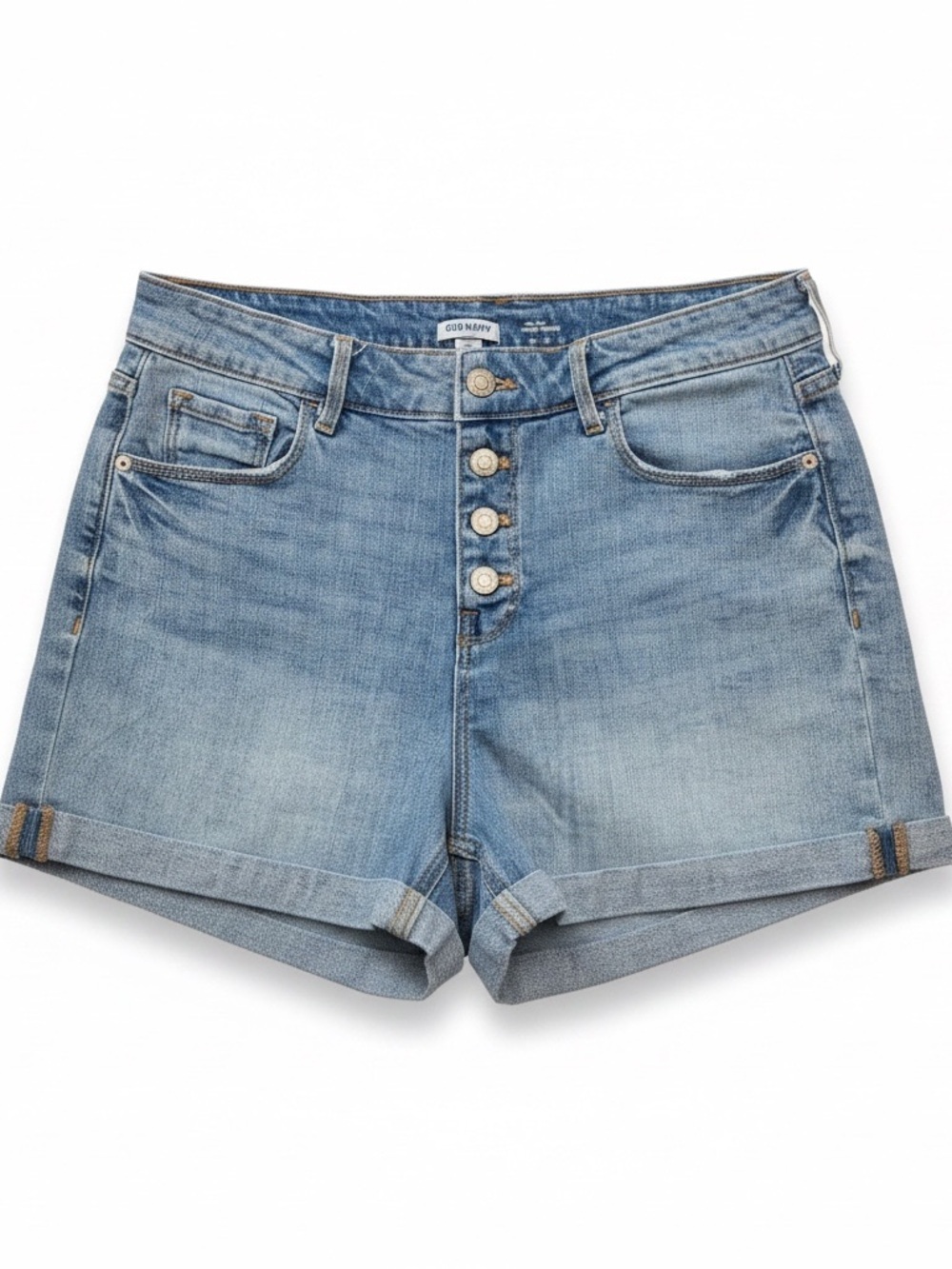 Old Navy Light Blue High-Rise Button-Front Denim Shorts
